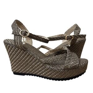 SHEIN Wedge Sandals Women's High Heel Platform Summer Casual SlipOn Style SZ 6.5